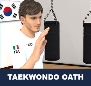 All students must swear to carefully observe, acknowledge and live by each one of the taekwondo tenets