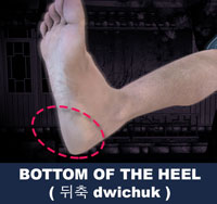 Bottom of the Heel ( 뒤축 dwichuk )