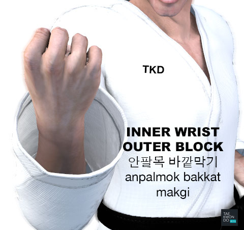 Inner Wrist Outer Block ( 안팔목 바깥막기 anpalmok bakkat makgi )