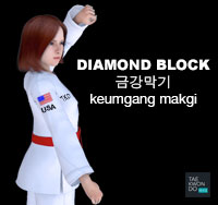 Diamond Block ( 금강막기 keumgang-makgi )