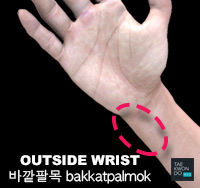 Outside Wrist ( 바깥팔목 bakkatpalmok )