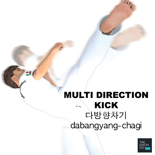 Multi-Direction Kick ( 다방향차기 dabangyang-chagi )