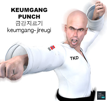 Keumgang Punch ( 금강지르기 keumgang-jireugi )