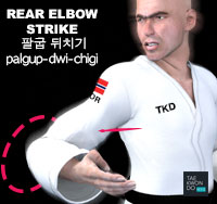 Elbow Rear Strike ( 팔굽 뒤치기 palgup-dwi-chigi )