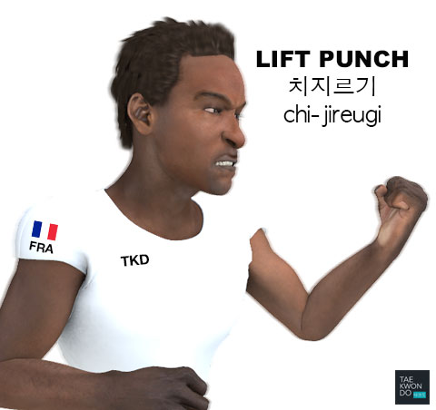 Lift Punch ( 치지르기 chi-jireugi )