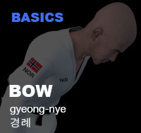 Taekwondo Bow ( 경례 gyeong-nye )