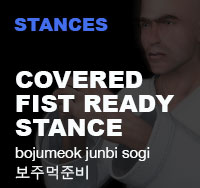 Taekwondo Cover Fist Ready Stance ( 보주먹준비 bojumeok junbi )