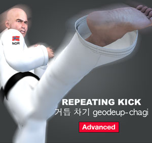 Repeating Kick ( 거듭 차기 geodeup-chagi )